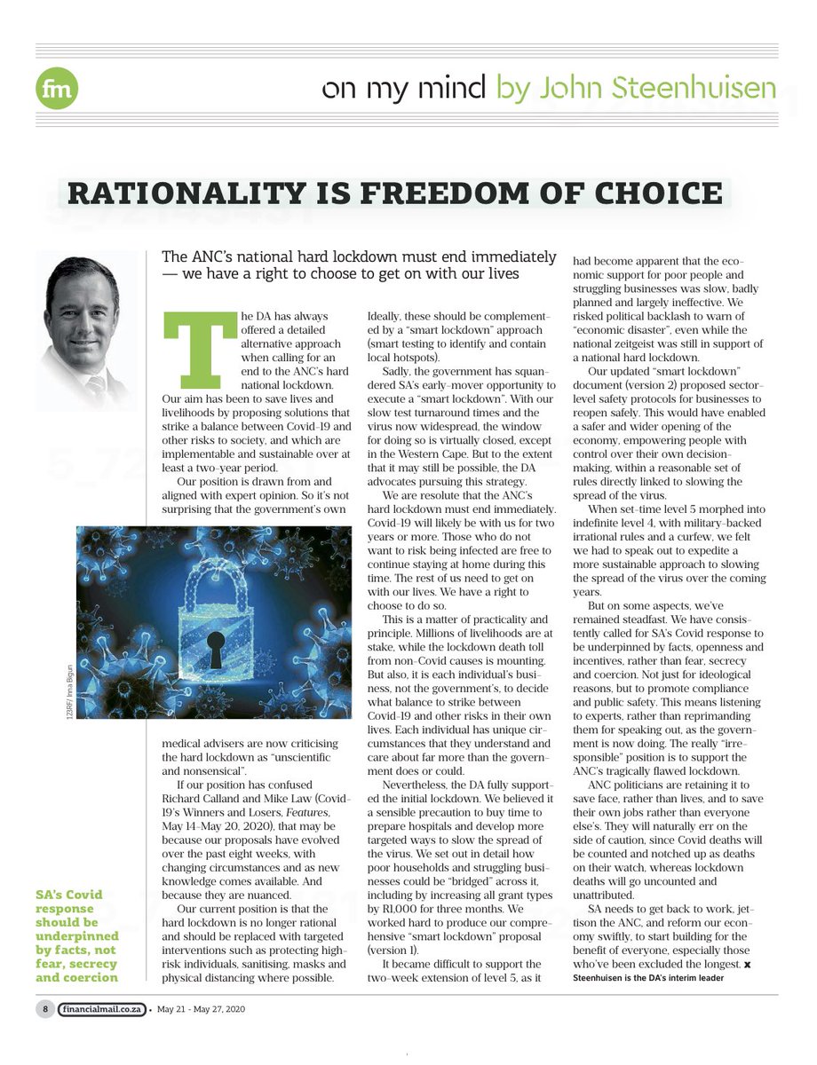 DeanMacpherson's tweet photo. This is a great piece by @jsteenhuisen in today’s Financial Mail. https://t.co/PG4DcxL46O