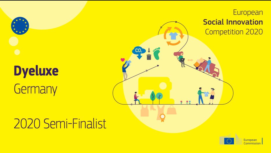dyeluxe's tweet photo. This year @EUSocialInnov is looking for social innovations that are changing behaviours for 
sustainable fashion and my project Dyeluxe was one of 30 to make it to the Semi-Finalist stage from a field of 766 social innovations 📢

Find out more ⬇
https://t.co/OT6qj8DPIY https://t.co/i1zS9Ka3OB