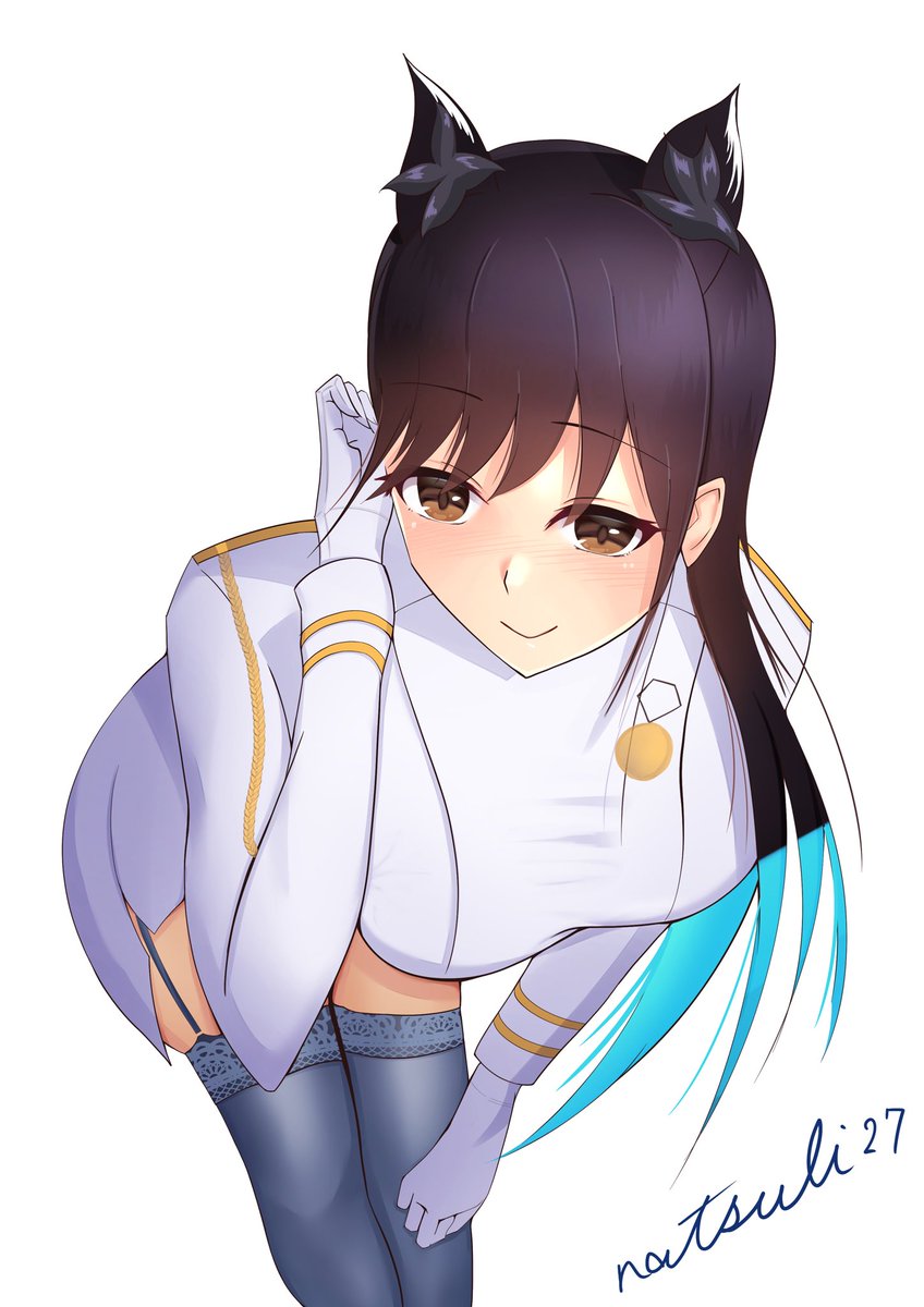 Natsuli27 髪かきあげ愛宕 愛宕 アズールレーン アズレン 絵描きさんと繋がりたい イラスト好きさんと繋がりたい