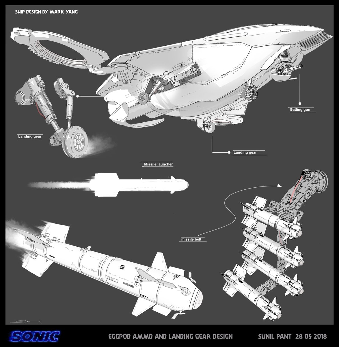 Here's another look at the #SonicMovie concept sketches.  #SonicNews 