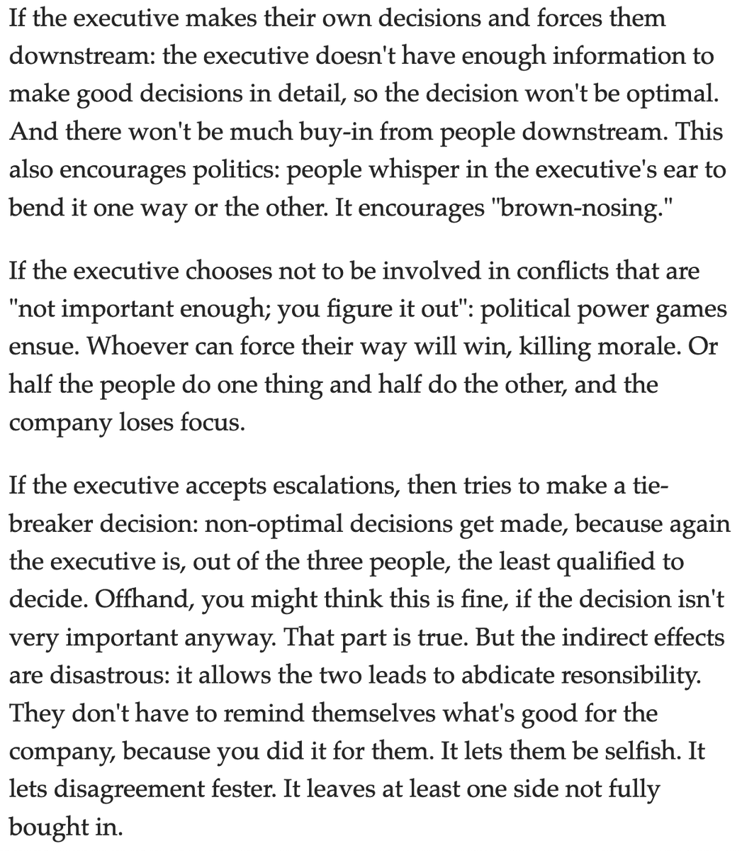 Sorry, Twitter's alt text length limit is too short to quote the text in the image. See text in link starting with

"What happens when an executive doesn't follow this model? One of several things we've all seen before, depending what the executive does instead."