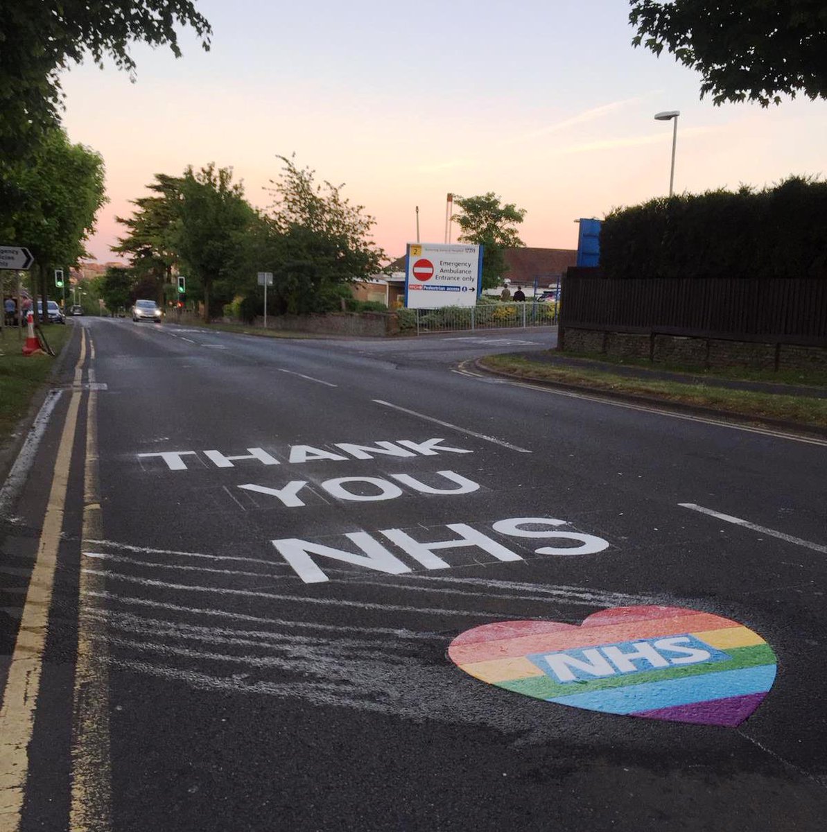 If you drive along Rothwell Road today look out for this lovely message from our friends at Northamptonshire County Council (@mycountycouncil )

Thank you for such a lovely gesture to not only to NHS staff, but all of our essential workers.

#NorthantsTogether