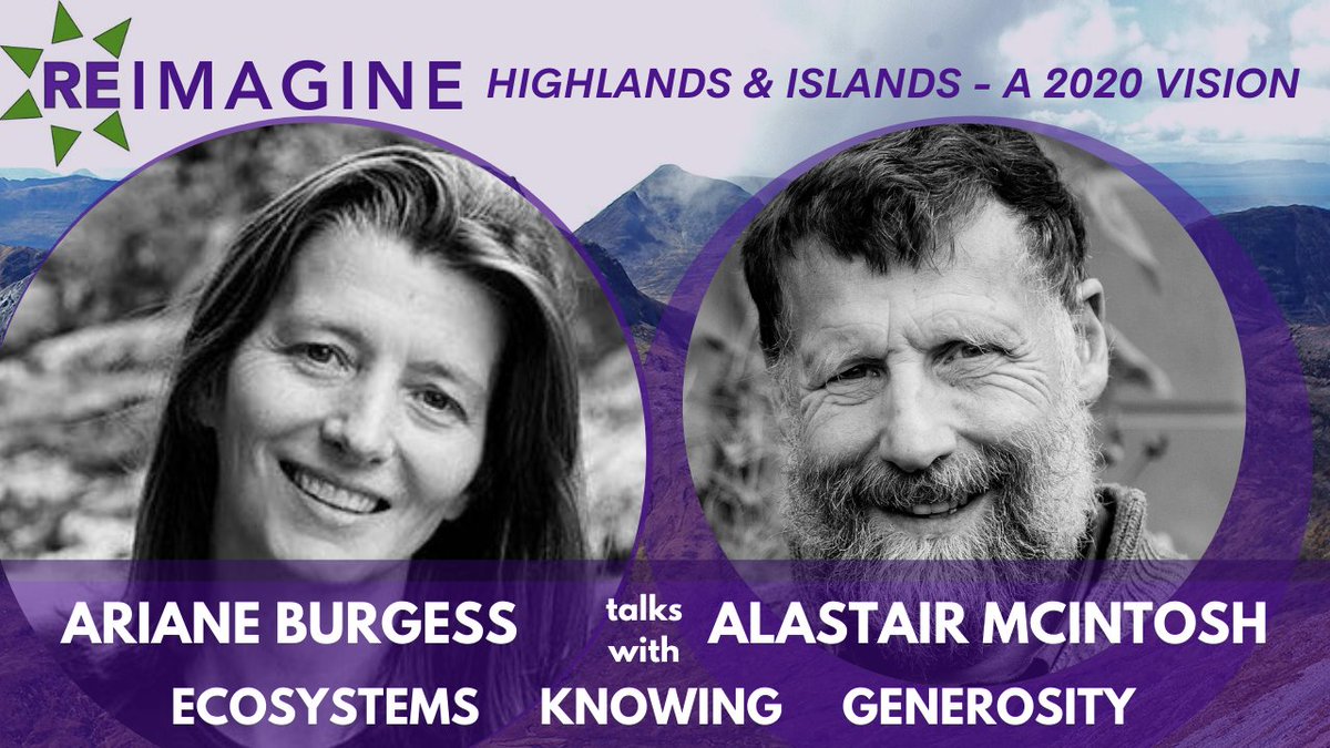 ArianeBurgessHI's tweet photo. Here's my conversation with @alastairmci around the theme of Reimagine Highlands and Islands 2020 - specifically the cultural and ecological aspects. https://t.co/zj7J6LGhkP
#Resilience
#CommunityLandOwnership
#Generosity https://t.co/swGWDSFW39