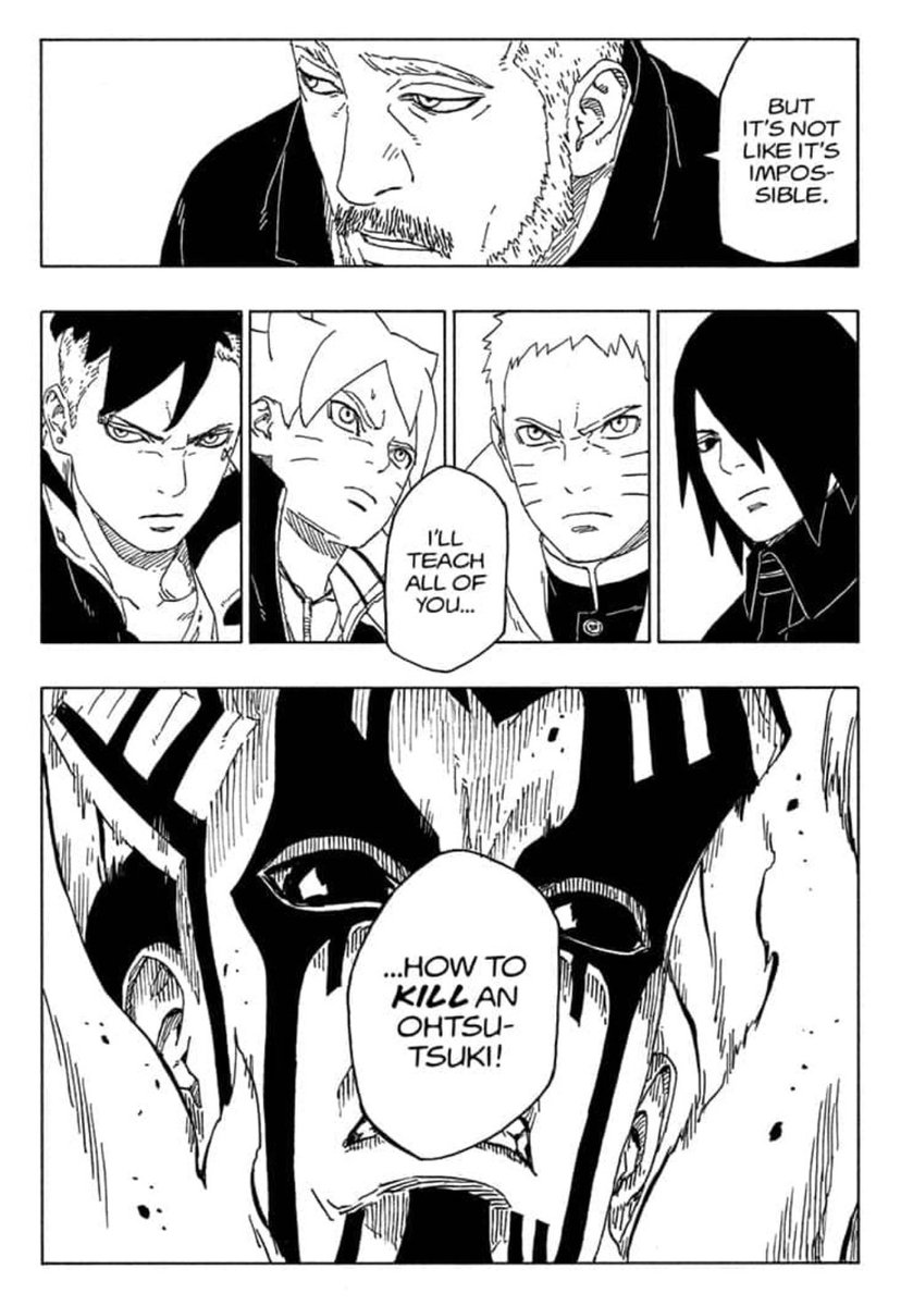 DimensionDelta's tweet photo. What a chapter.. wondering who is this #Amado.. So close to get #KashinKoji is #Jiraya's clone. Next chapter us about how to kill an #Otsutsuki..!!!
#BorutoChapter46 https://t.co/6s99yChqIL