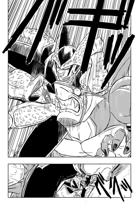 イラストが思いの外、難航してるので先に漫画を投下。

反撃開始!もうどこを参考にして描いてるかいっぱつでわかりますね。ただ表情は割と上手く描けたな。 