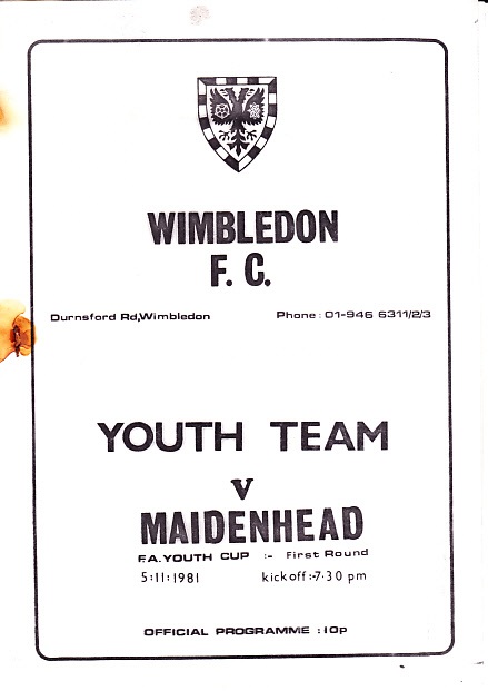 Wimbledon FC Progs tweet media