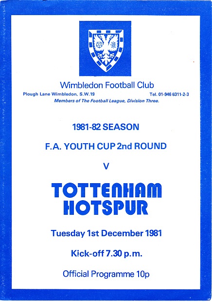 Wimbledon FC Progs tweet media