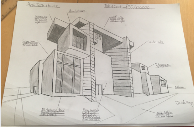 Jack Pegg, Year 7, has designed this house- is it the perfect home?! #buildabettertomorrow @Year7SandbachSc @SandbachSchLit