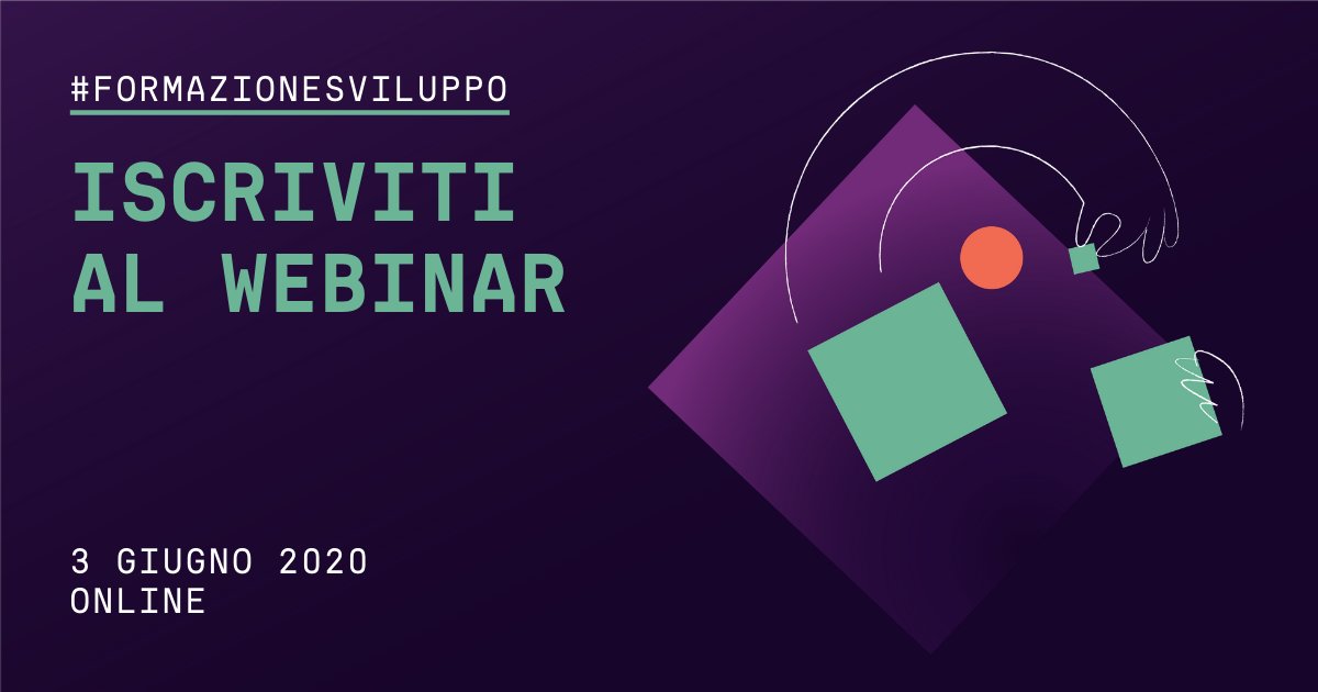 innovasviluppo's tweet photo. 📢 Dati per lo sviluppo, project management, leadership e imprenditorialità, borse di studio. Ecco le nuove opportunità di formazione rivolte alla cooperazione internazionale allo sviluppo.

Iscriviti al webinar gratuito (3 giugno, ore 17) https://t.co/PAlA7vq59q https://t.co/m6v4lTokAs