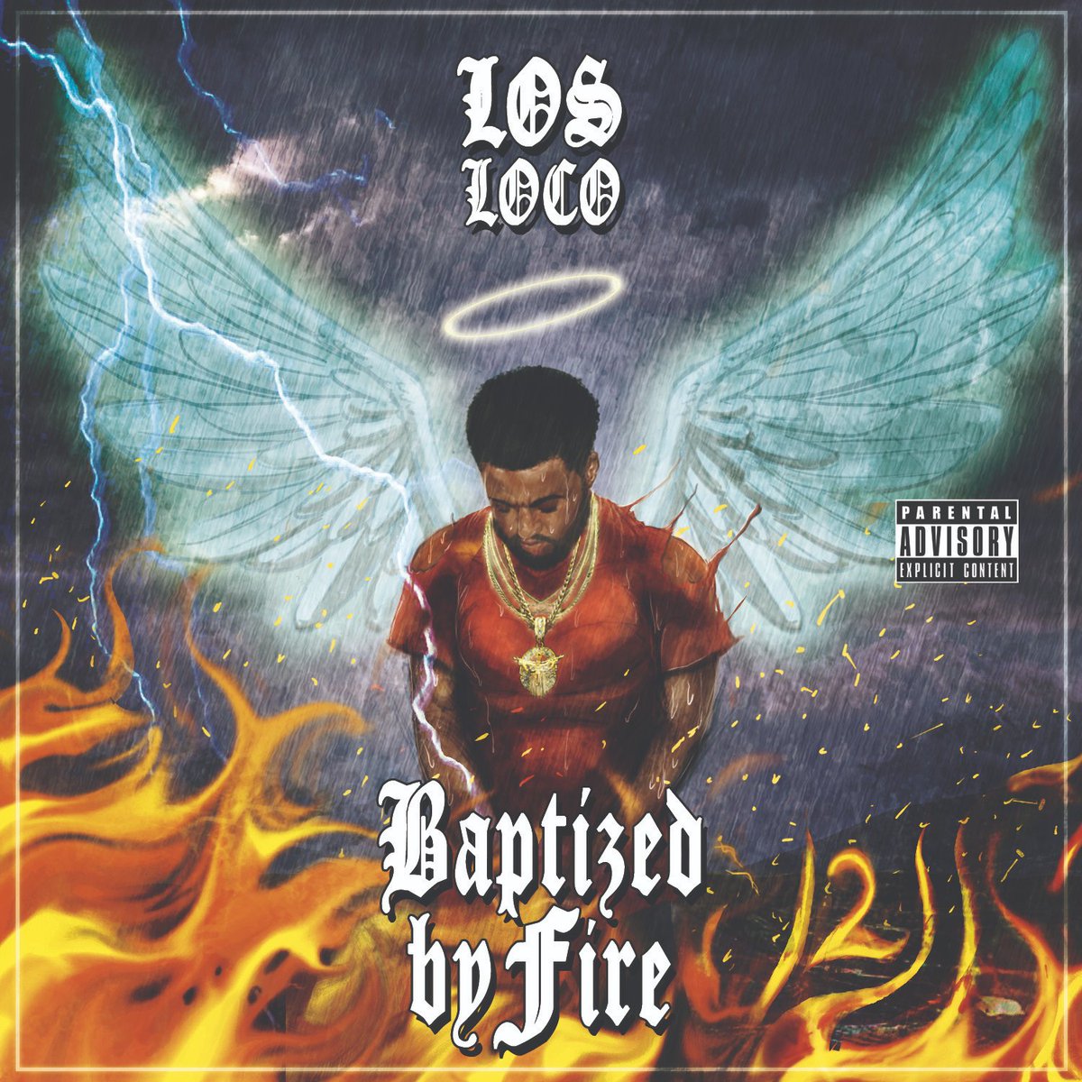 Losaintnormal's tweet image. Shout Out To Johnny Gonzalez For The Album Artwork . "Baptized by Fire" #July4th