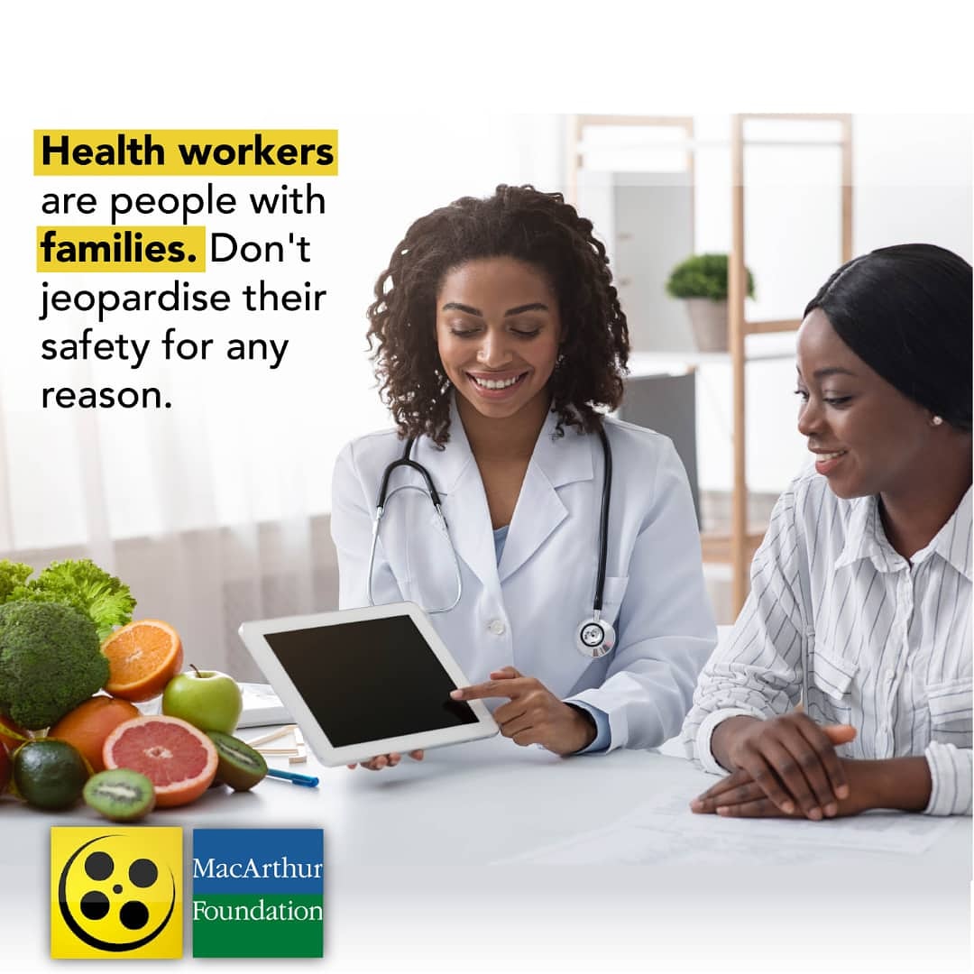 We make a living by what we get, but, we make a life by what we give - Winston Churchill .
Help make their work much easier by adhering to all required guidelines to help curb the spread of the hideous virus.
 #thursdaytruth #staysafeNigeria 
#COVID19Nigeria