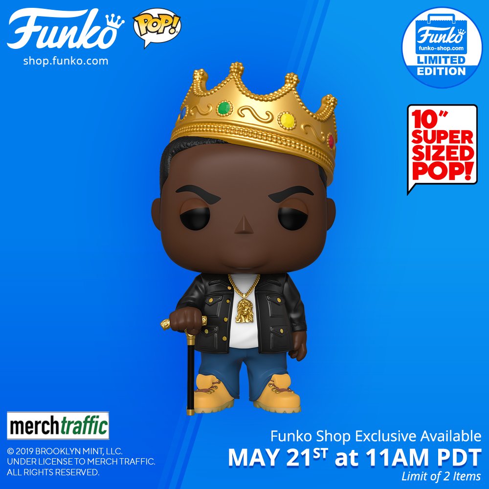 Funko Shop Item Pop Rocks 10 Notorious Big With Crown r/funkopop