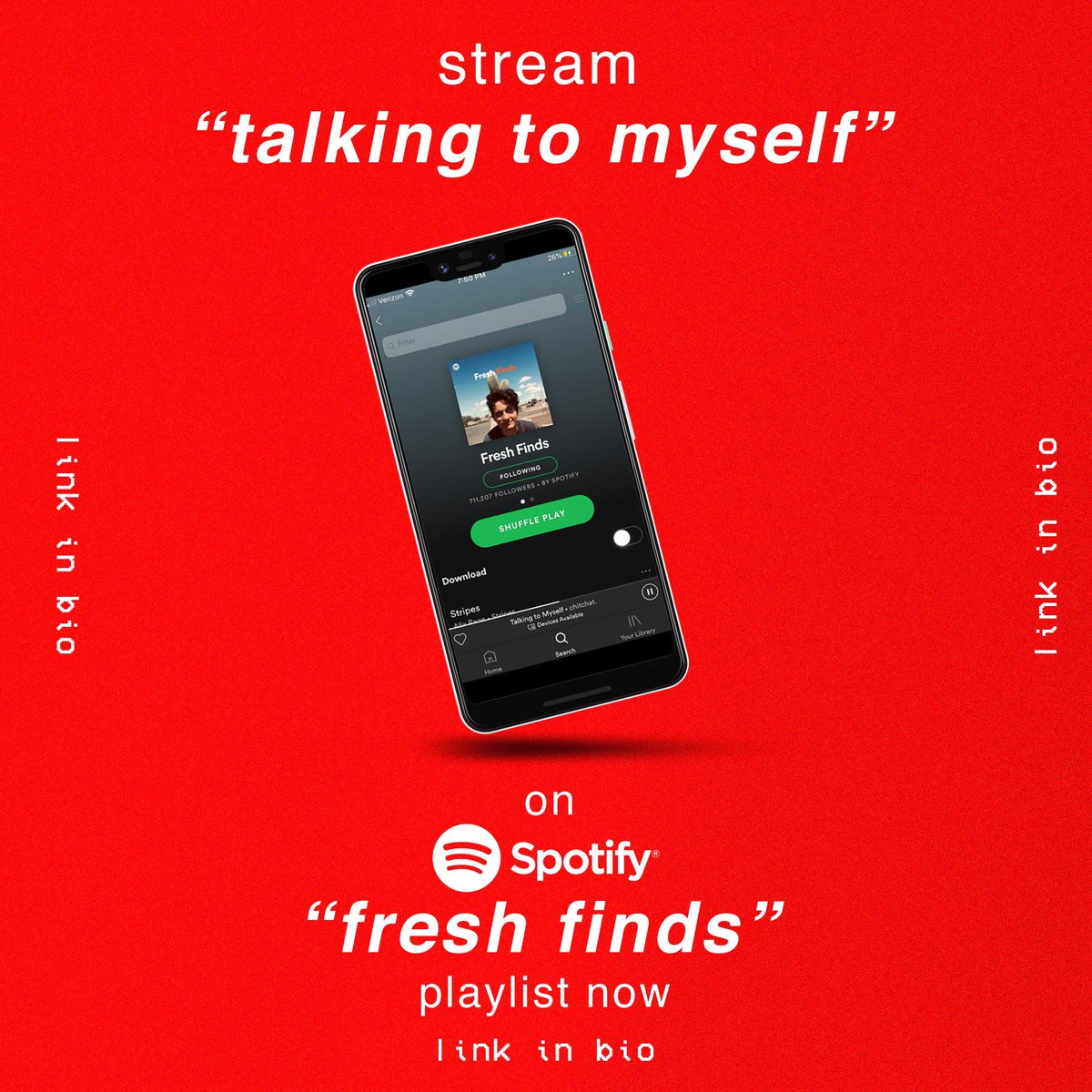 listen2chitchat's tweet photo. Guys!! We are SO STOKED that @Spotify added us to their #freshfinds playlist! The link is in our bio, be sure to go give it a follow & like our song!!
•
#spotify #spotifyfreshfinds #newspotifyartist #freshfindspop #freshfindsplaylist #spotifyplaylist #spotifyartist https://t.co/OyHgW2qaZ7