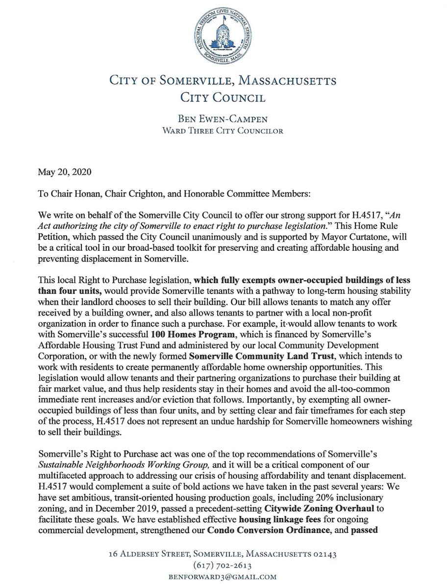 BenForWard3's tweet photo. 🏘️If we want more good news like this🌳, we need #RightToPurchase legislation that allows tenants (& partnering orgs) to purchase their building when it goes up for sale. Today I'm submitting testimony (w/ @MattForWard1) on our bill to do this locally: https://t.co/ED8ho7loBT https://t.co/2PMUprdekD
