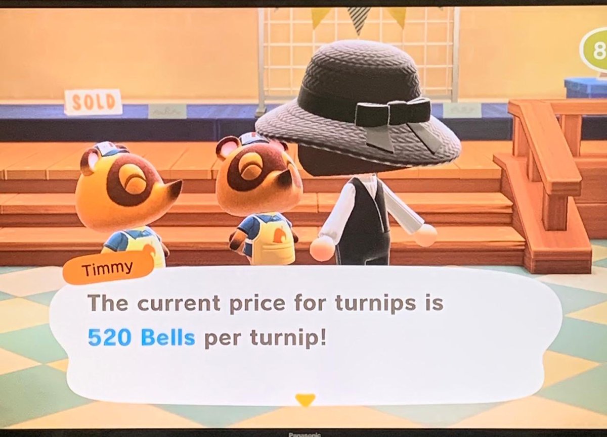 Nook’s cranny is selling turnips for 520! turnip.exchange/island/45cf5557 #turnipexchange #turnipsprice #turnipCode