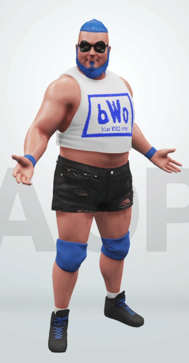 kreativcaws's tweet photo. The Blue Meanie by @kreativcaws
#WWE2K19 #ECW #PS4 #BWO #WWE #Smacktalks #WCW https://t.co/9glnPidBTp