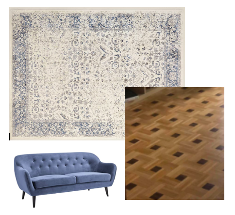 leahscomments's tweet photo. @mrkate your videos have been SO helpful to decorate my first apartment! My living room floor is pretty old school though, what's your thought on combining this blue couch with an antique looking rug, when I'm dealing with an already busy floor?#question #interior #creativeweirdo https://t.co/b4EJqpggAe