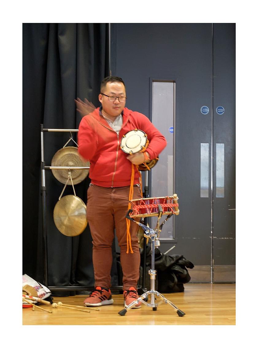 jaykoe's tweet photo. Taichi Imanishi plays various percussion instruments from Japan. Here some pictures from #CultureMove rehearsal, stay tuned for updates! 

@LBOC2020 #Brent2020 https://t.co/4dSZ3zZUJM