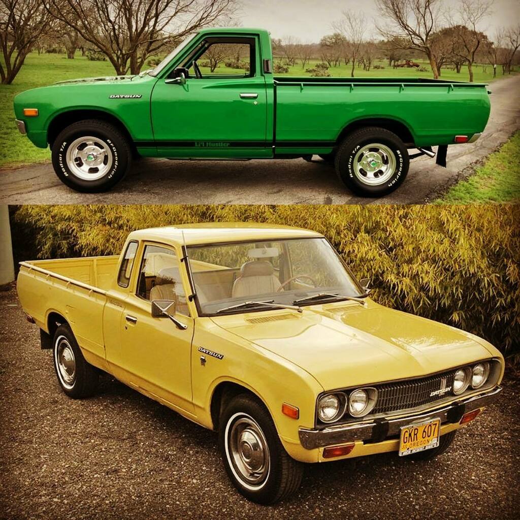 DatsunFrance's tweet photo. #datsun #620 #datsun620
Carrosseries disponibles : Pick-up avec 2 longueurs #g620, cabine approfondie #kingcab en 77 sur empattement long, double cabine 4 portes ou 2 portes #u620 , van 3 portes #v620
Moteurs 1.5L #j15 77ch 1.6L #l16 96ch 1.8L #l18 100ch 2.0L #l20b 110ch 2… https://t.co/4ZZCZipX5Q