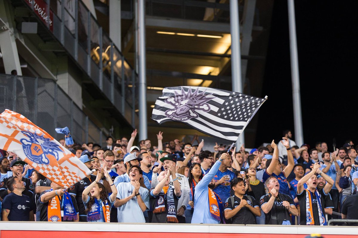 NYC12SG's tweet photo. The best thing and worst thing to happen to our wallets, but we wouldn’t have it any other way. We’ve had good times, bad times, and times that have truly bonded us together. So Happy Birthday ⁦@NYCFC⁩ and thanks for giving us this. #NYCFC #NYC12 https://t.co/X61ymQFQrD
