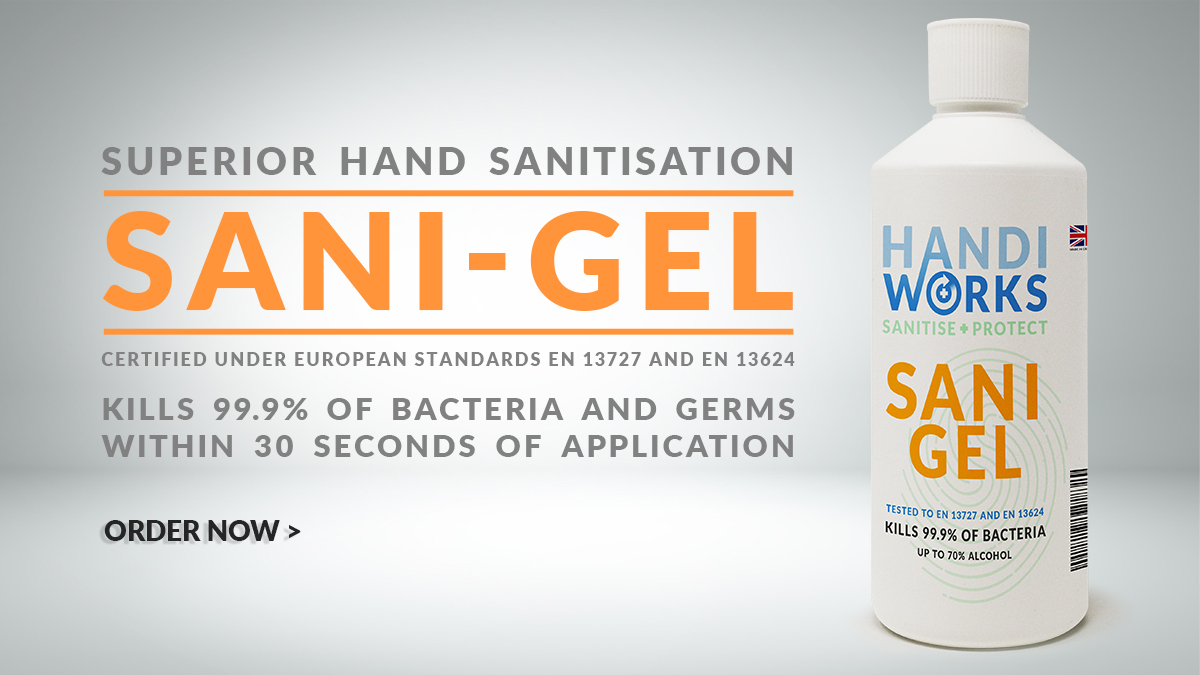 Sani Gel, sanitising hand gel (70% Alcohol) Kills 99.9% of harmful germs and bacteria.
Certified under European Standards EN 13727 and EN 13624. In stock NOW
Order here: defenceworks.co.uk/product/sani-g… #HandSanitiser #HandGel #Coronavirus #Covid #Sanitiser