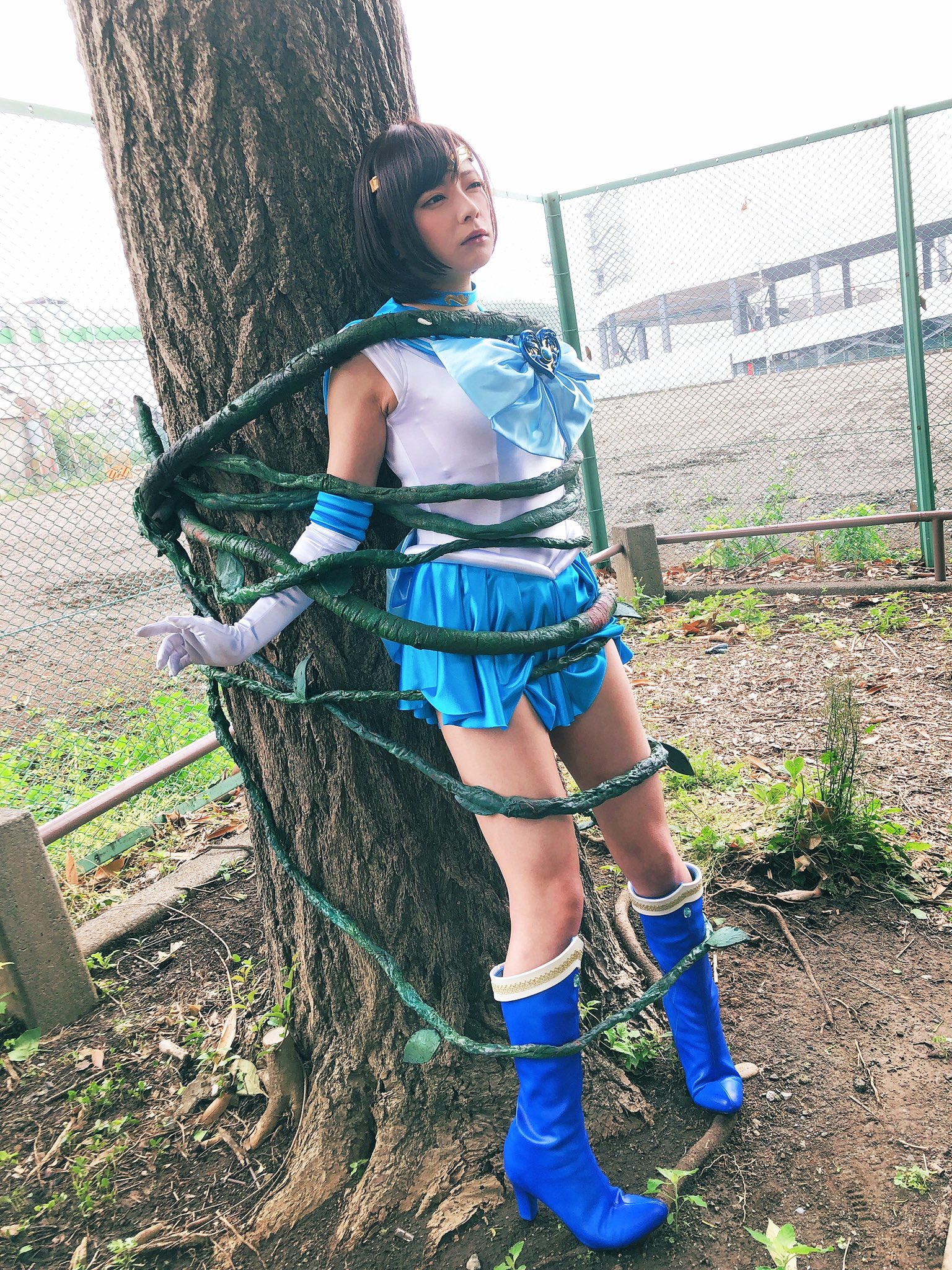 スーパーヒロイン風セーラー服 マント付き