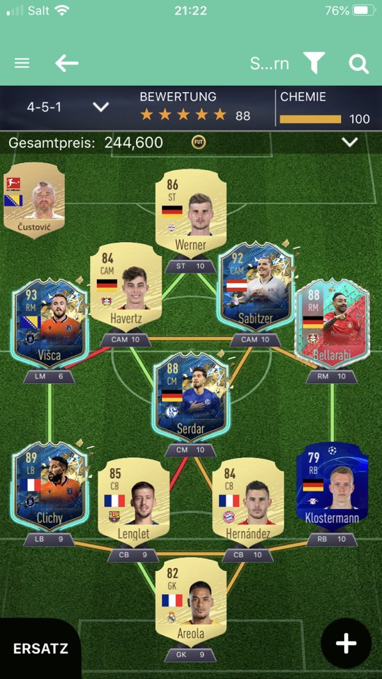 timispechtli's tweet photo. Hey yaya und comm.das ist mein Team untrade sind Visca,clichy,bellarabi,sabitzer und hernandez Budget 75k würde mich über Verbesserungen freuen danke im Voraus #SheeshTeam #XboxShare https://t.co/aZOYyndzrj