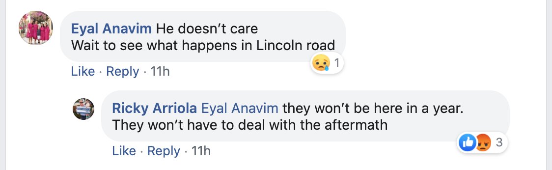 grantstern's tweet photo. City of @MiamiBeachNews Commissioner @RickyArriolaMB appears to write-off businesses on the beach's famed Lincoln Road Mall.

"They won't be here in a year." https://t.co/ELa2tzjoCz
