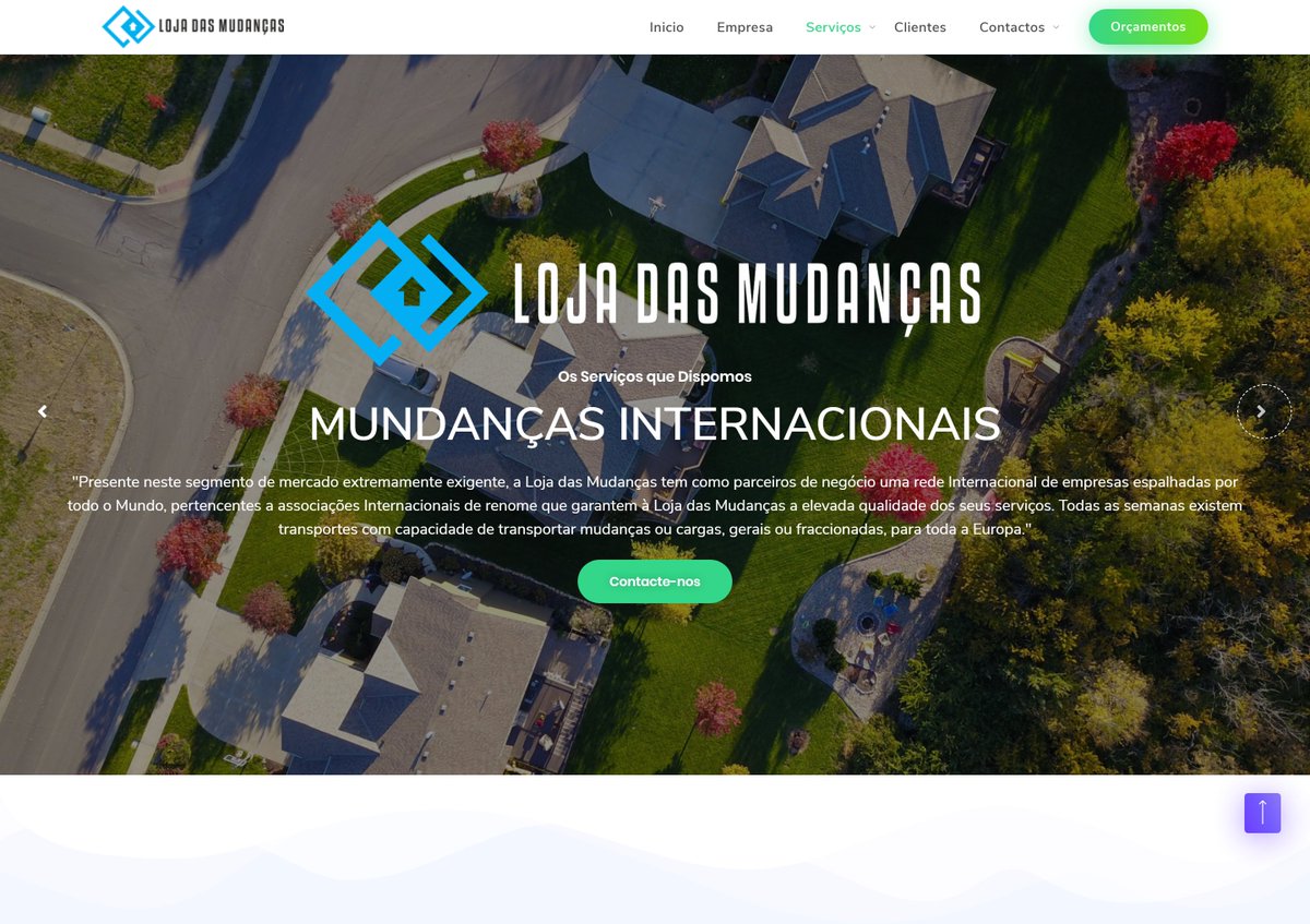 nunocpinto's tweet photo. My last project for LOJA DAS MUDANÇAS, a Moving, Transport and Storage company in the district of Lisbon. #responsivedesign #redesign #seo #wordpress #lisbon #portugal https://t.co/RvKGuZzmMs