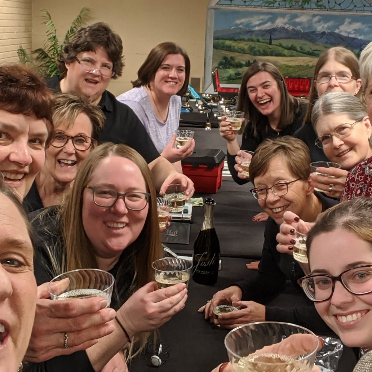 A huge thank you to everyone that helped make our first OnahaGives! so successful!  Cheers 🥂 #OmahaGives #RiverCityRingers #RCRHandbells #handbells #cheerstoyou