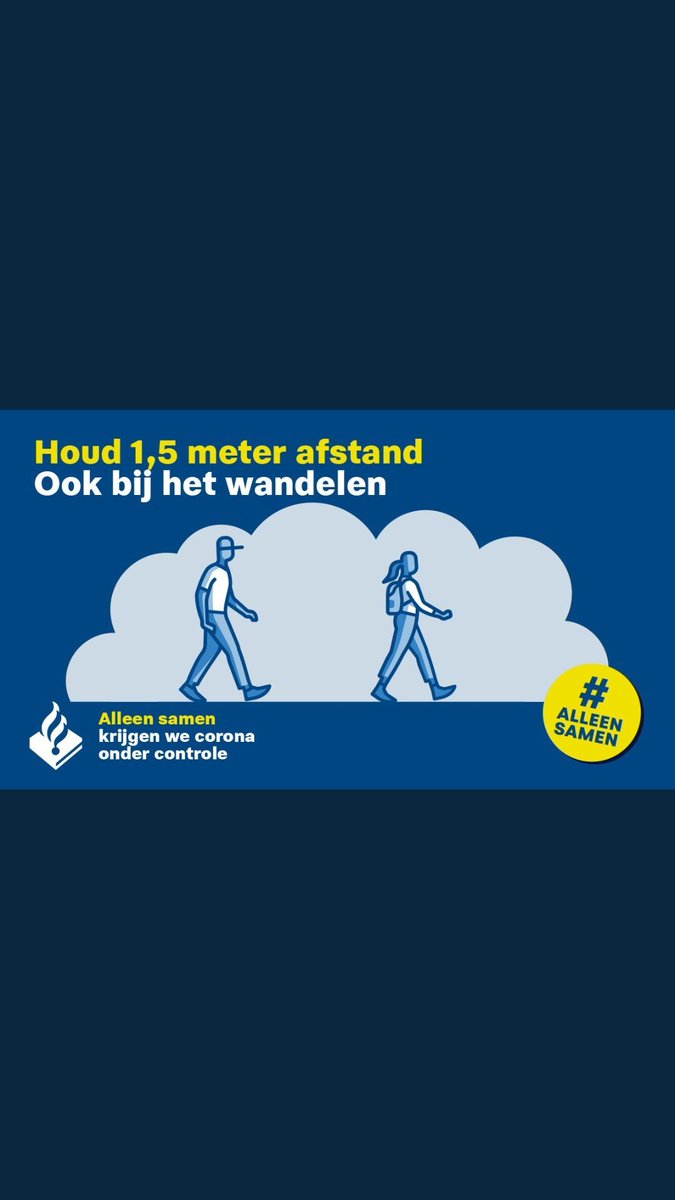 Mooie weer! Houd ook afstand bij het wandelen!