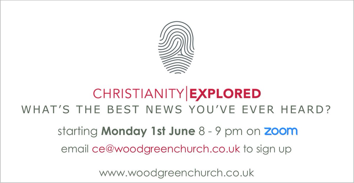 Are you, or someone you know, wondering about the claims of Christianity? If so please come to our online Christianity Explored Course - a chance to ask any questions you want buff.ly/2zVv4g8