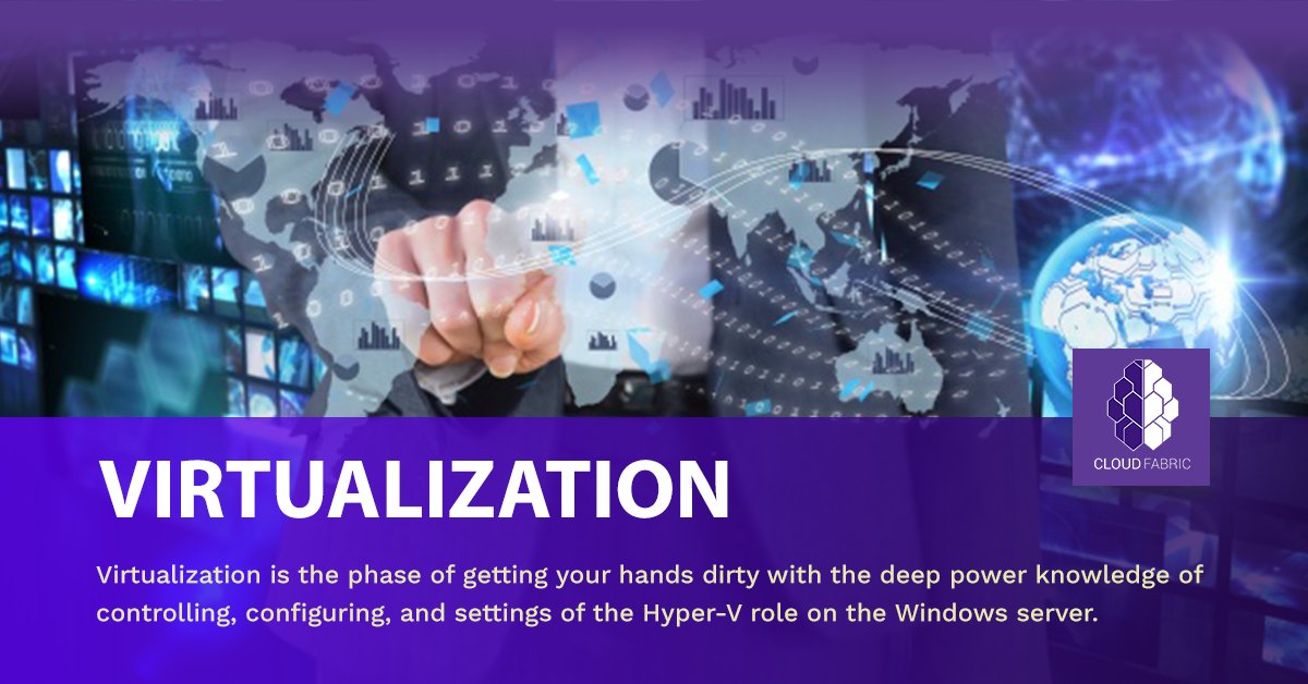 CloudFabric2's tweet photo. Virtualization is the phase of getting your hands dirty with the deep power knowledge of controlling, configuring, and settings of the Hyper-V role on the Windows server. 
#cloudfabric #virtualization #azure #zscaler #security #cloudtech #cloud #technology#IT #data #backup https://t.co/9OX2GWqWFL