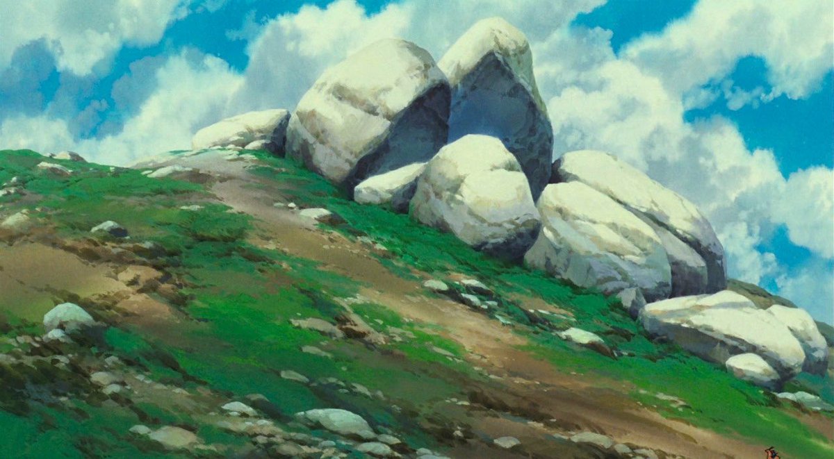 ChereTerre's tweet photo. Magnifiques paysages de montagnes verdoyantes - Princesse Mononoke (1997) https://t.co/jJvY1Tp1qK
