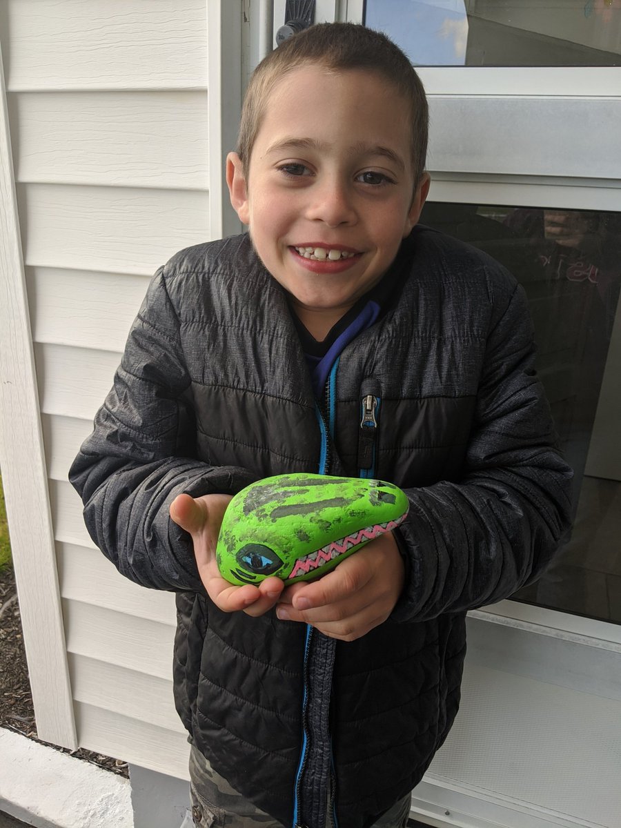 SCDartmouth's tweet photo. Our South Coast kids went on a Rockin adventure this month!  They painted and delivered rocks by hiding them in each other's yards like an Easter egg hunt. Then they were challenged to pass a few on to neighbors, friends or someone who might need encouragement. Great job guys! https://t.co/bkk0CTAHJC
