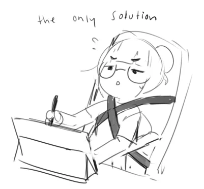 car seat?? seat belt for your desk chair to fix your posture... dont take my idea 