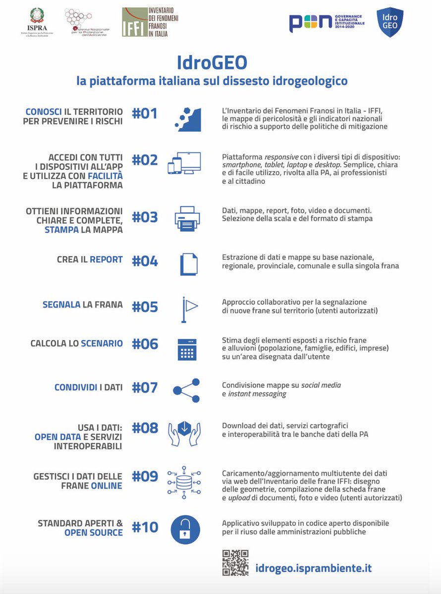 Ispra presenta oggi #IDROGEO la piattaforma italiana dedicata al #dissesto idrogeologico.

Segui ora in diretta streaming  ➡️isprambiente.gov.it/it/in-primo-pi…