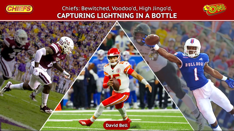 Chiefs: Bewitched, Voodoo’d, High Jingo’d, Capturing Lightning in a Bottle 
David Bell    
arrowheadone.com/chiefs-bewitch… 
 
#AskChrisJones   @TheRealFrankC_ @cheetah @tkelce @Mathieu_Era @PatrickMahomes @DSorensen @TooLoose26 #ChiefsKIngdom @MecoleHardman4 @MitchSchwartz71 @@chiefs