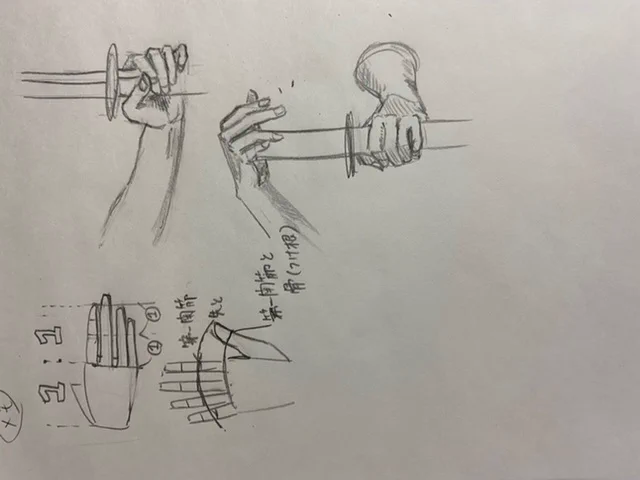はぁ、一個描くのに10分位かかる。 