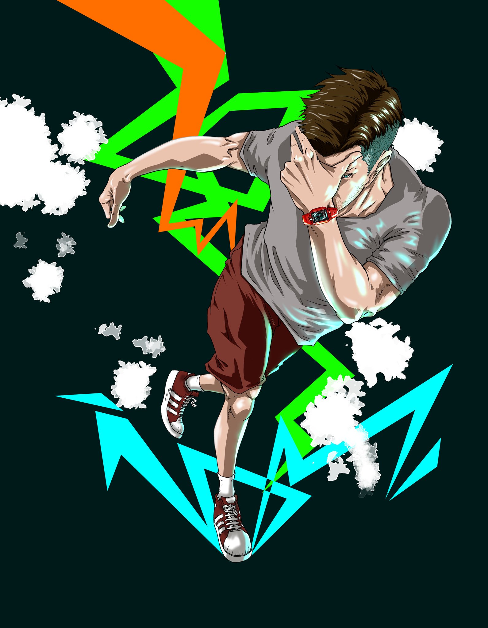 青木 伴イラストレーター あんよチャン 作者 Na Twitteri 過去に描いたブレイクダンサーのイラスト アンビリーバボーのg Shockの特集を見てて思い出した おもちゃのようなカラフルなデザインのg Shockシリーズ好きだったなぁ Gshock ジー