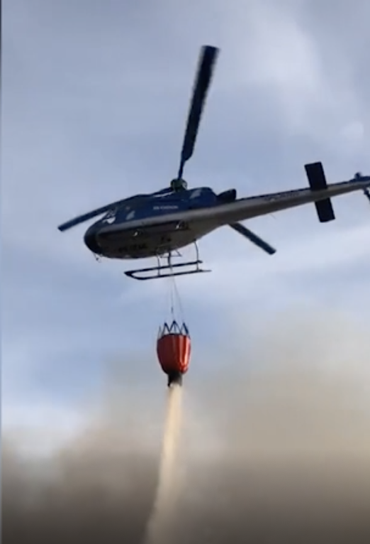 Why we need helicopters to help fight wildfires. 24% increase in the number of wildfires in Wales this year compared to 2019.  Since lockdown, over 500 arson grass-fires in South Wales alone. The wildfire risk is high. <a href="/wildfire_craig/">Craig Hope</a> bbc.co.uk/news/av/uk-wal….