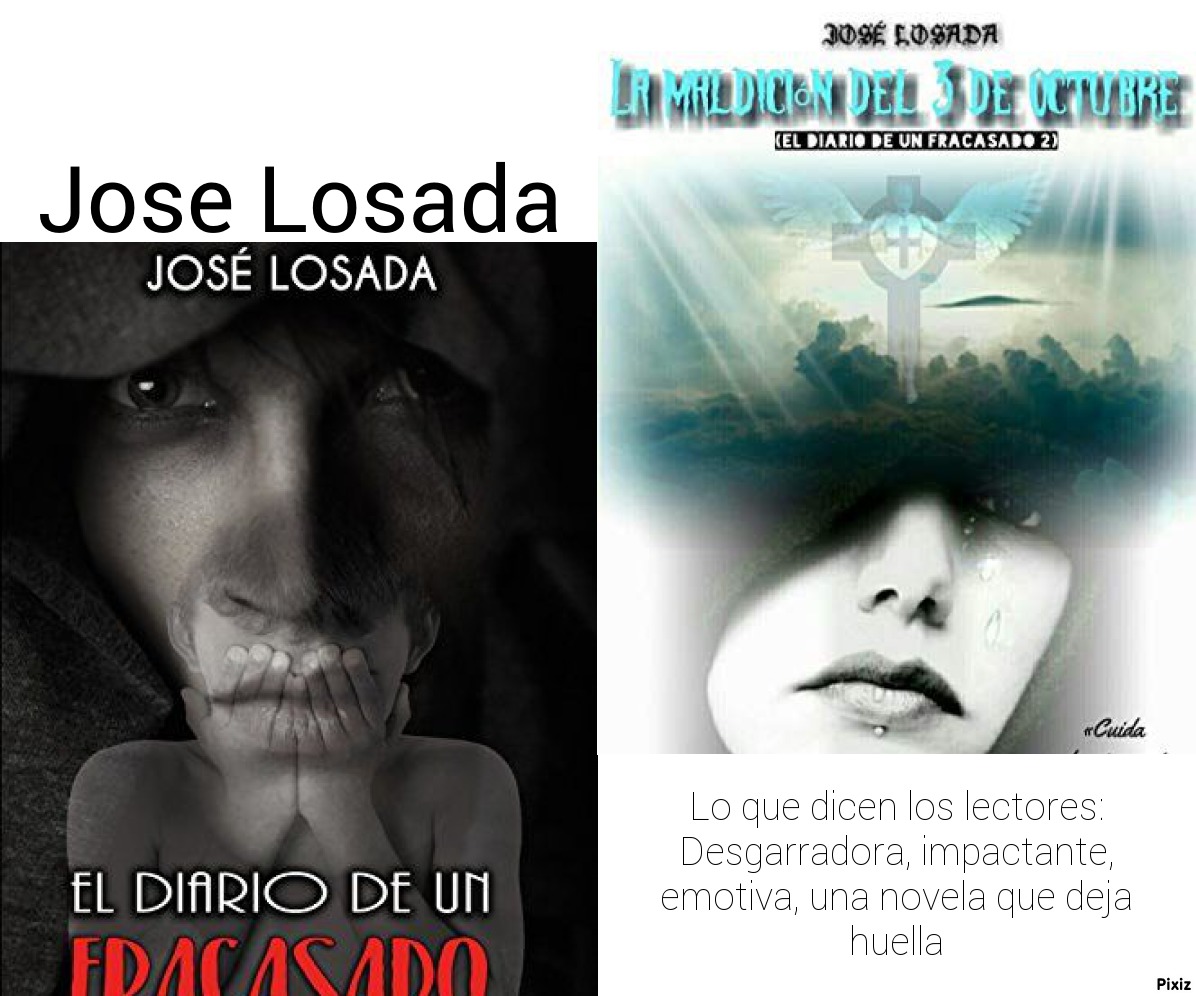 AlmasYLetras's tweet image. @AlmasYLetras #Recomiendoleer a  @joselosada86  y su bilogía #ElDiarioDeUnFracasado y #LaMaldiciónDel3DeOctubre
Dos novelas muy duras pero llenas de amor hacia los marginados por supuestos defectos o por ser diferentes.
amzn.to/346WU3H
amazon.es/maldici%C3%B3n…