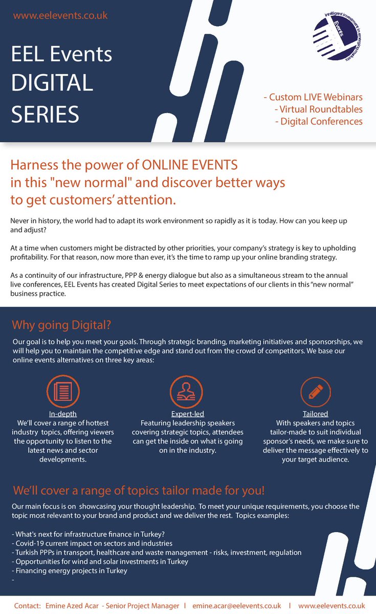 EEL_Events's tweet image. Harness the power of ONLINE EVENTS and discover better ways to market yourself in this &quot;new normal&quot;!! #eeleventsdigital #virtualdiscussion #webinar #Livestream #covid19