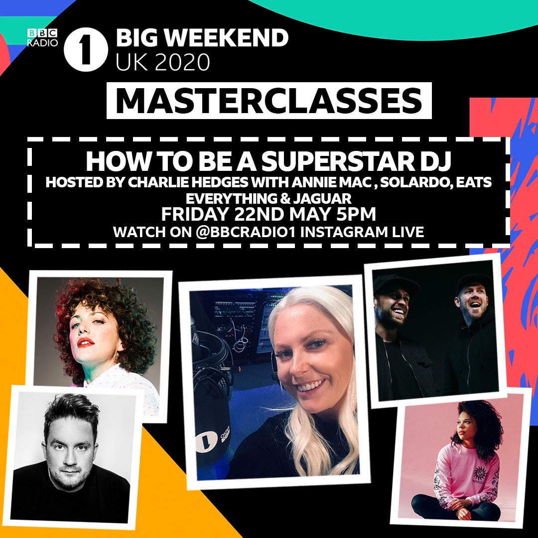 JaguarWorldwide's tweet photo. Chatting to @charliehedges on @BBCR1 Instagram story tomorrow at 5pm about how @bbcintroducing can help emerging producers & DJs & answering any questions 🤘🏽
#BBCIntroducingDance https://t.co/rxvLZTqC4h