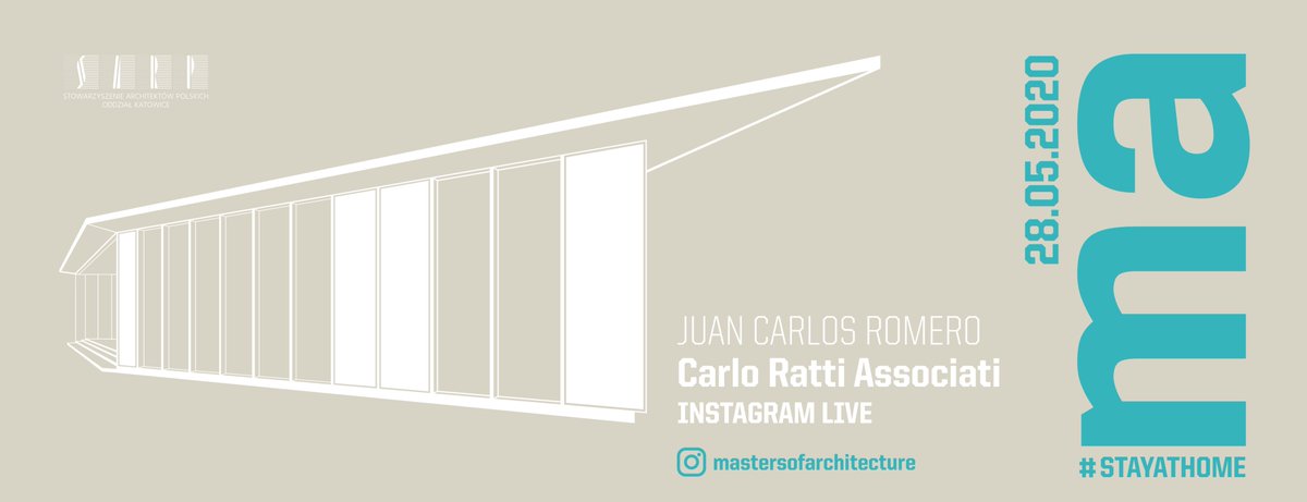 Masters_of_Arch's tweet photo. On behalf of the architectural community, we invite you to a virtual #livelecture with #architect Juan Carlos Romero from @crassociati , from the "Masters of Architecture" series. We invite you to #Instagramlive https://t.co/vBoux802go at 6pm #stayhome #mastersofarchitecture ! https://t.co/6oZhbDjCat