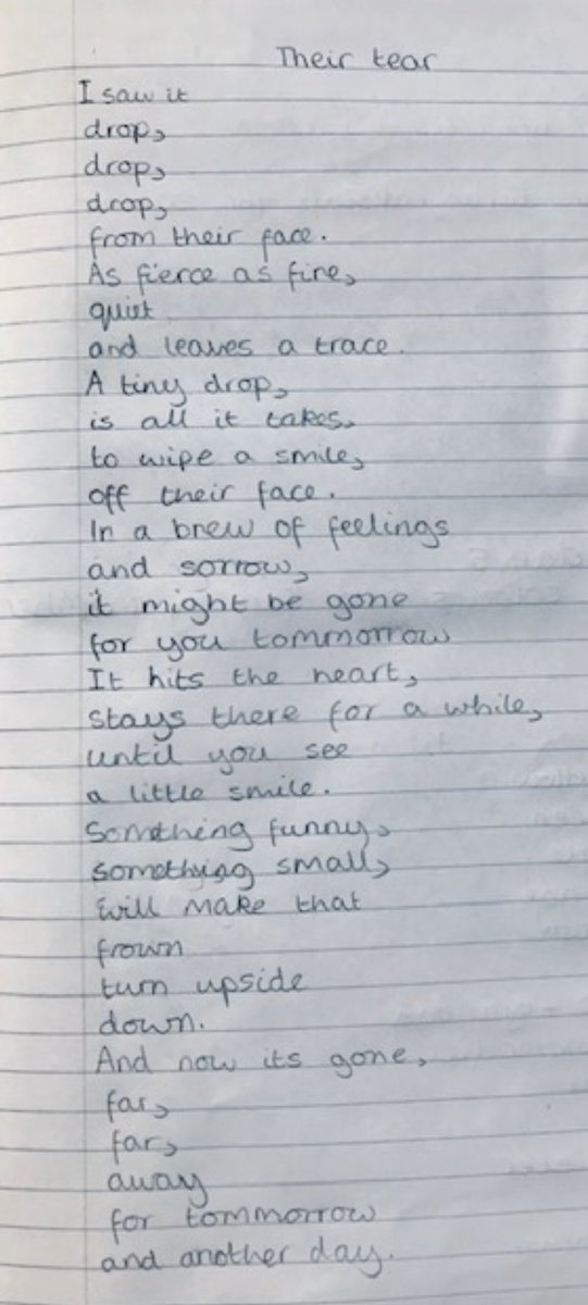 Wow! Look at this Yr 6 poem. What brilliant pictures you have painted in my head.