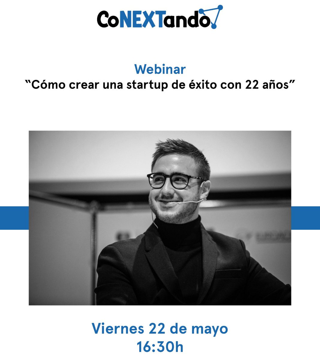 Gracias a CoNEXTando por invitarme a dar este webinar. Espero poder ayudar mucho con mi experiencia emprendiendo. Si alguien quiere verlo escribirme y os paso el enlace ✈️