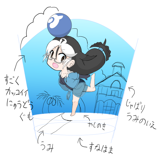 本当はこんな感じのヴィネットにしたかったけど技量が追い付かなかったのだ……
情景の練習しなきゃ…… 