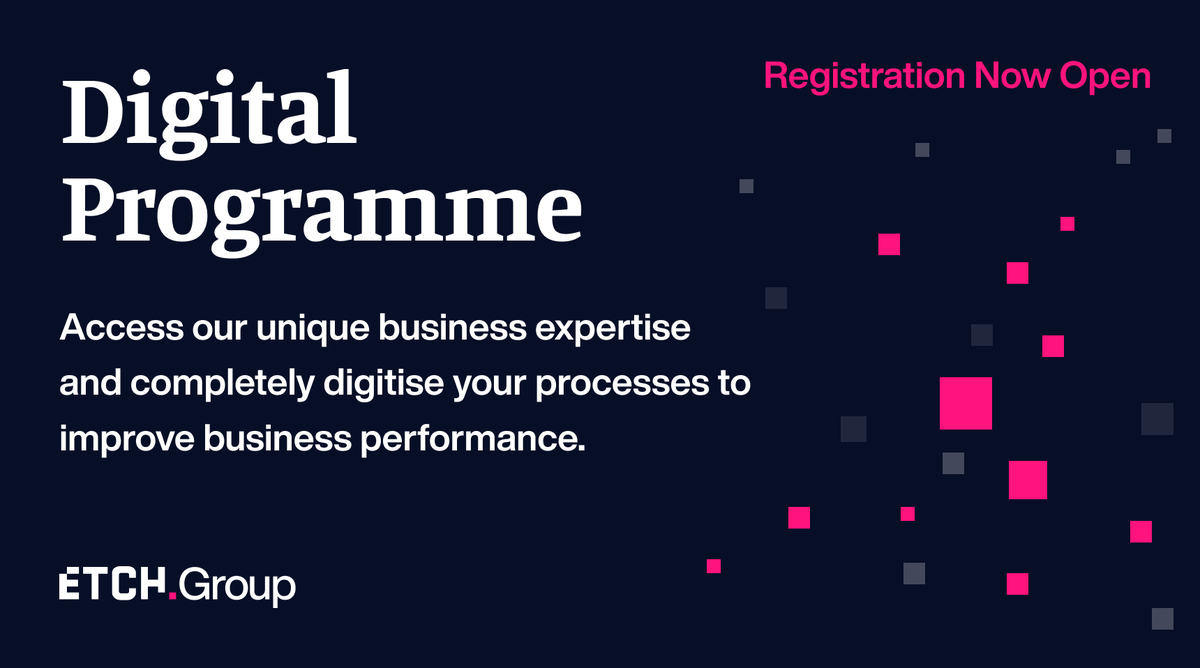 etchhorizon's tweet photo. Registration is now open to our 12-week programme enabling your organisation to access Etch's unique business expertise and completely digitise your process to improve business performance. More and Apply: https://t.co/Dua70aqt0l #designsprint #digitaltransformation https://t.co/jCXCBaWAEH