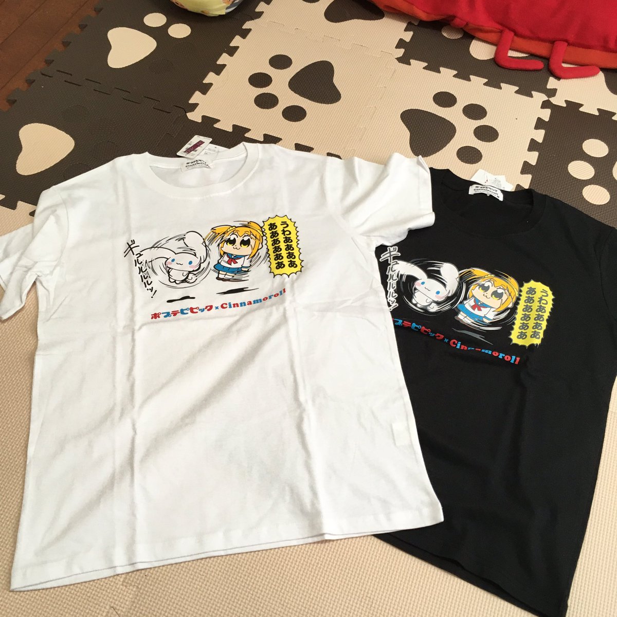 Twitter पर Crazy シルバニア イオンに好みのtシャツあったから即買い ポプテピピックとサンリオのコラボ マイメロちゃんやキティちゃんもあったが 大好きなシナモンを サンリオ ポプテピピック シナモン シナモロール